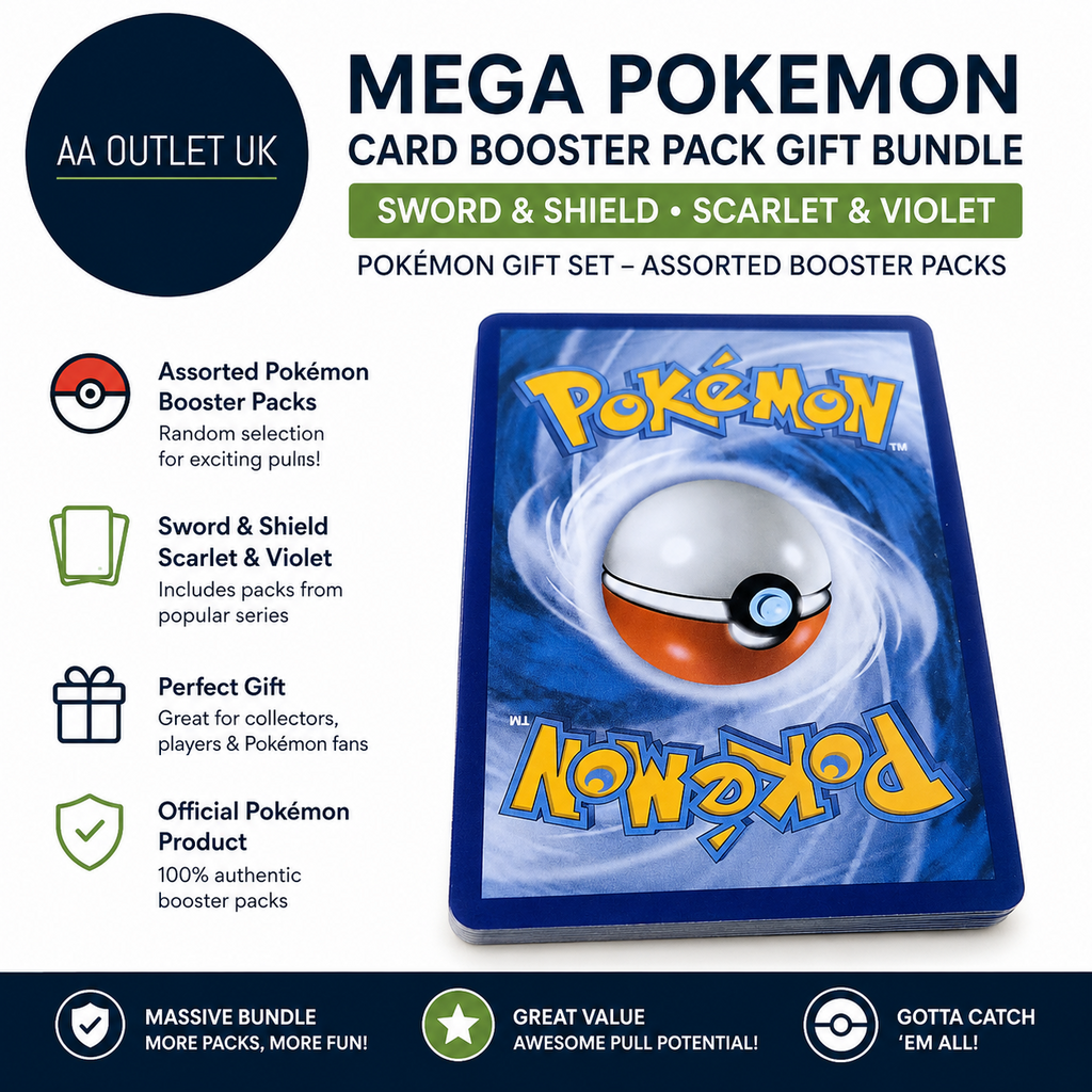Mega Pokemon Card Booster Pack Gift Bundle Booster Packs  Sword Shield