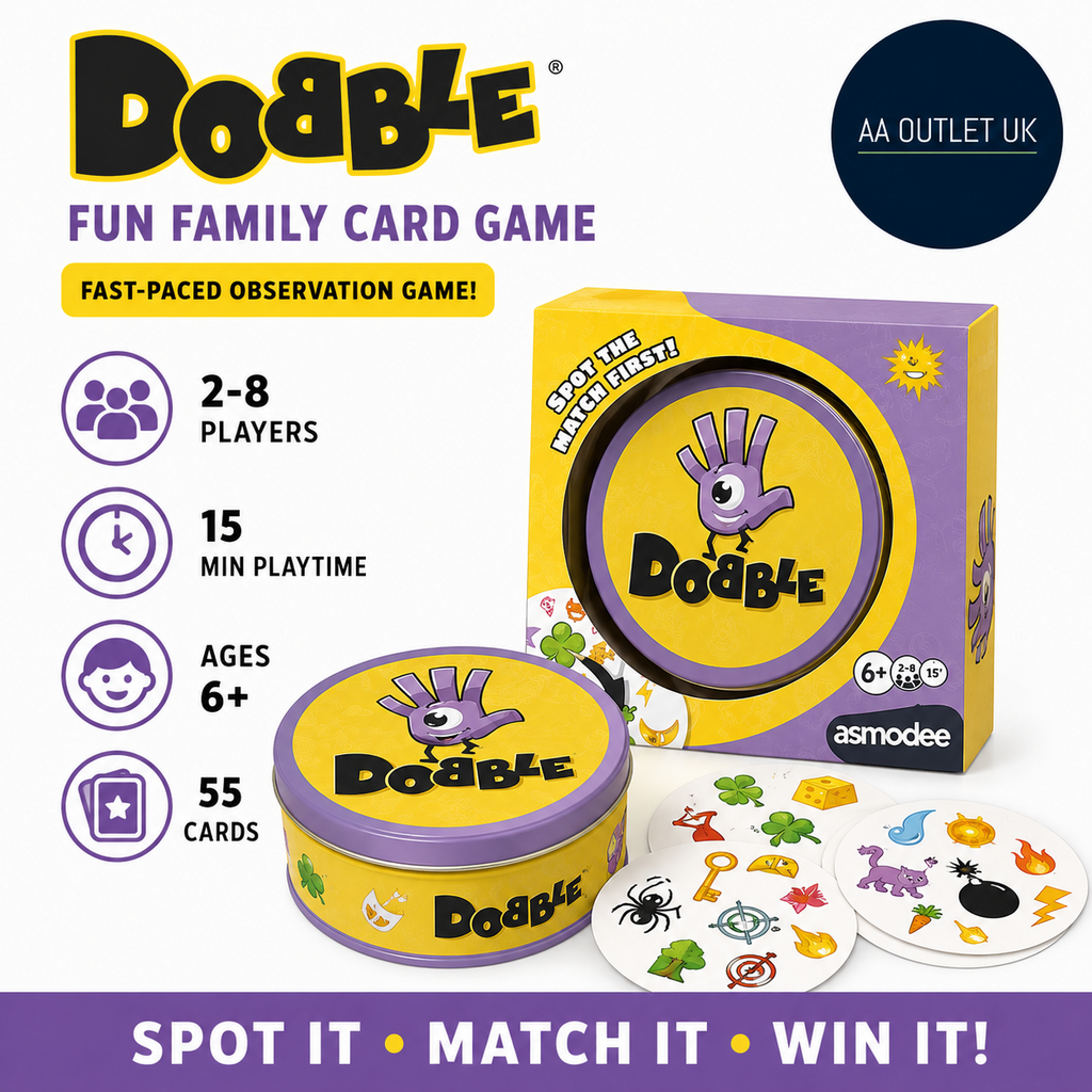 Asmodee Dobble Classic Fun Family Card Game Fast Paced Observation 6+