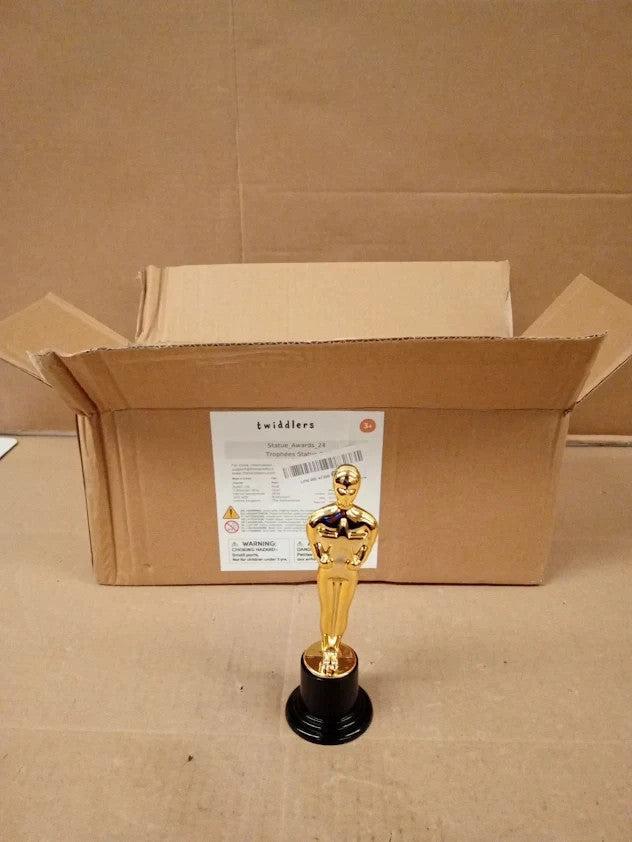 The Twiddlers 24 Plastic Trophy Awards Winner Statue Set 15.5cm Drama New