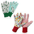 Grantop Gardening Gloves For Ladies Women Set 2 Pairs Comfortable Elastic New