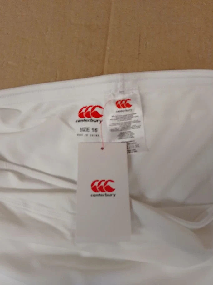 Canterbury Womens Plain Team Skort White Size 16 New