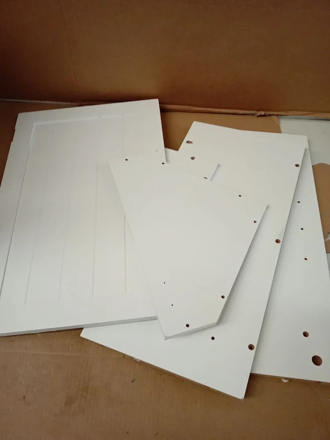 Argos Home Tongue Groove Corner Cabinet White 55x35x25cm
