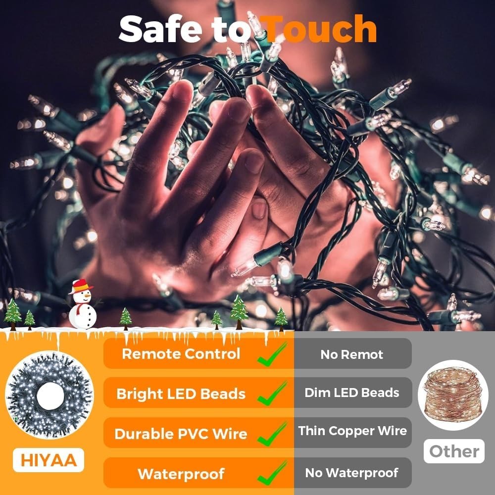 Koosreel Fairy Lights USB String Lights 20m LED Copper Wire Light Outdoor New