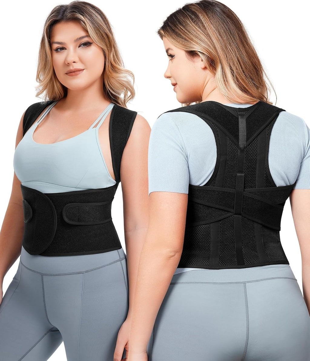 Gotoly Back Brace Posture Corrector Women Adjustable Back Straightener Small New
