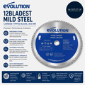 Evolution Power Tools 12BLADEST Mild Steel Carbide Tipped Blade 305mm