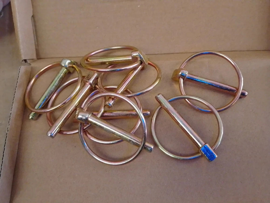 Heavy Duty Lynch Spring Pin Assortment Kit Round Linch Tractors Trucks Lawn 8mm