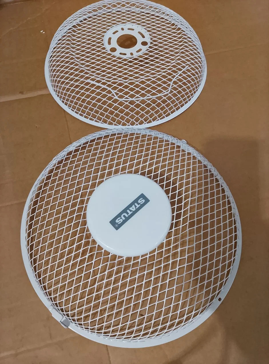 Status S9DESKFAN1PKB 9in Oscillating Desk Fan White 2 Speed Settings Adjustable