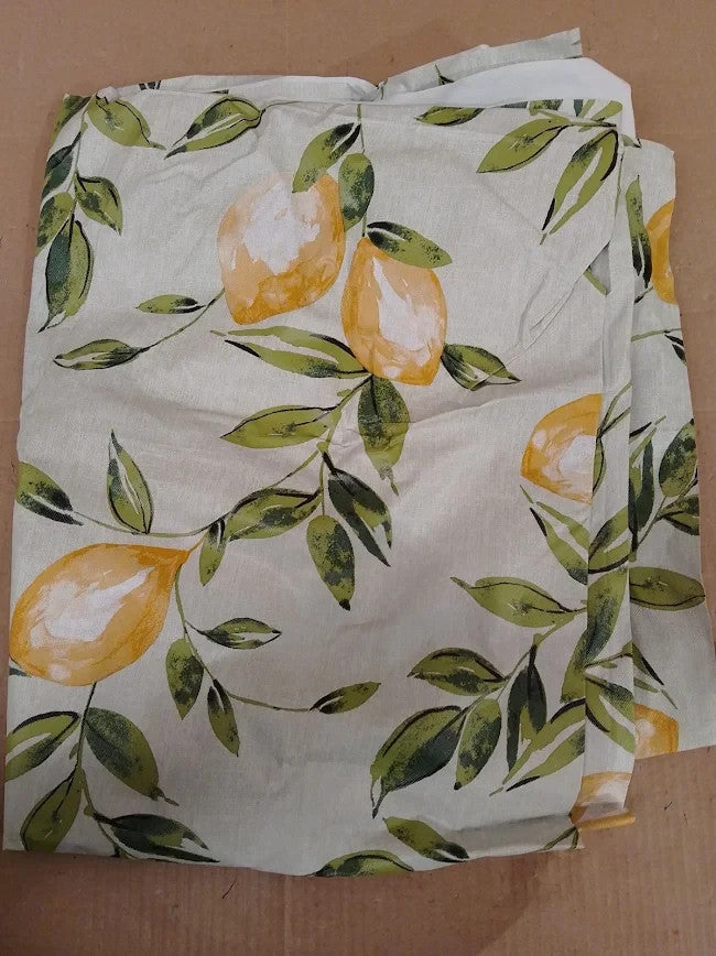 Rectangular Lemon Tablecloth 70.9x55.1in Wipeable PVC Waterproof Table Cover
