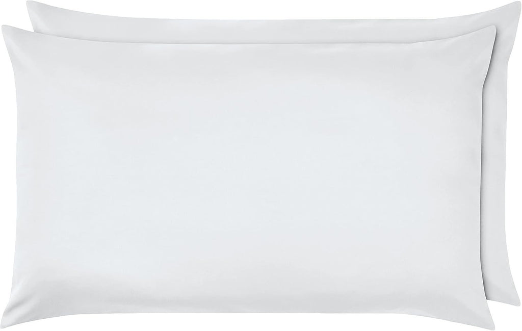 Amazon Basics Microfiber Pillowcases Standard 50x80cm Pack Of 2 White New