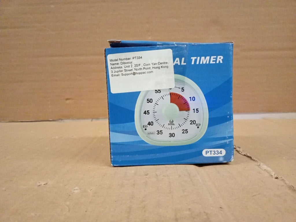 Diboniur Visual Timer Kids Rechargeable Blue Acrylonitrile Butadiene Styrene LCD