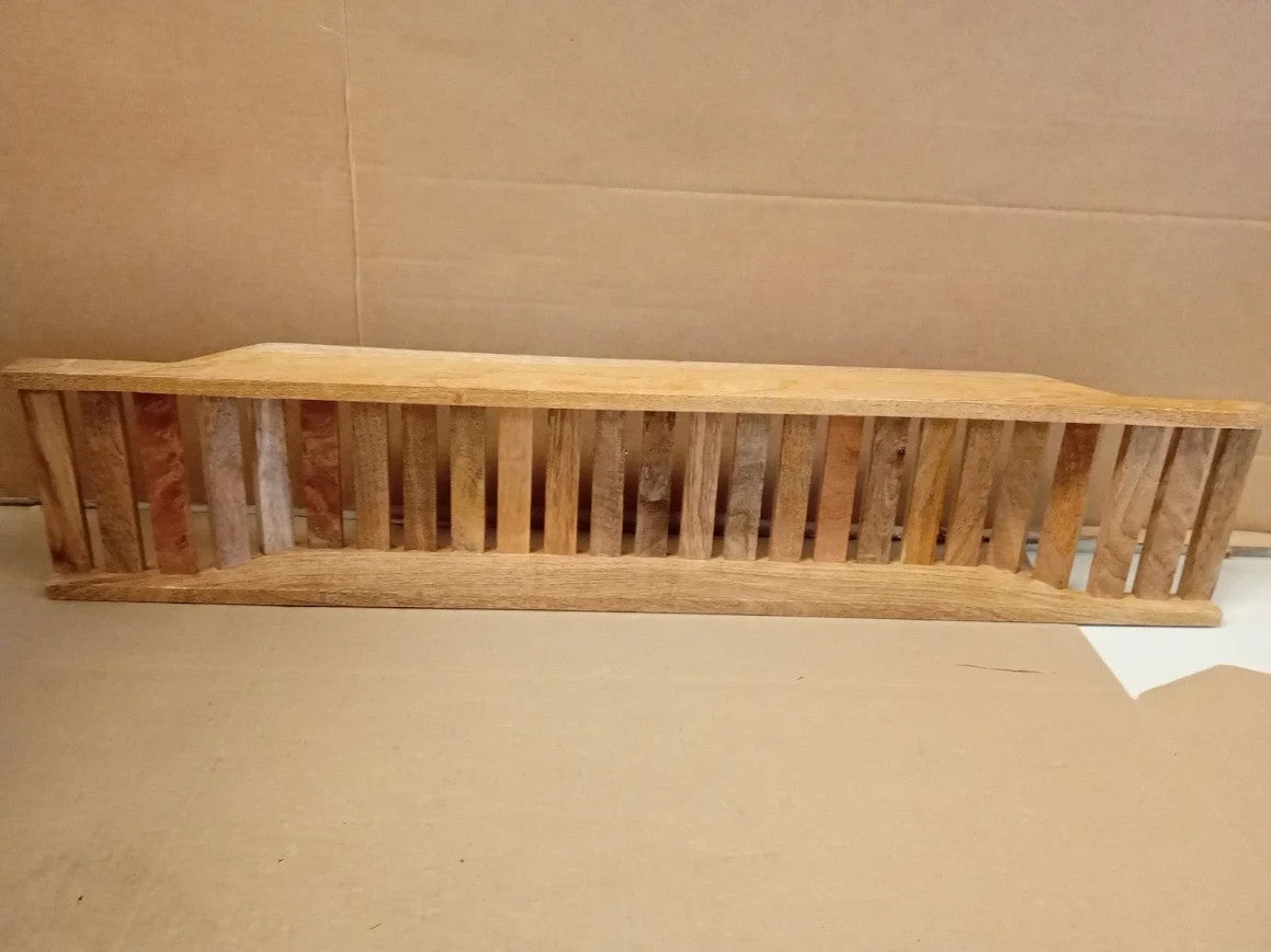 Habitat Mango Wood Bath Bridge Brown Crafted 6x75x15cm New