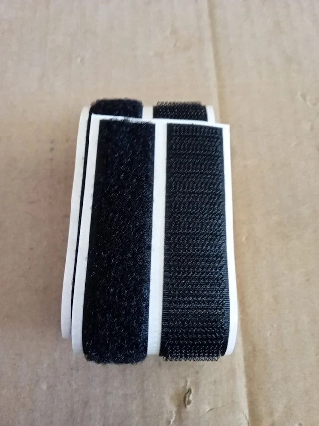 VELCRO Brand Stick On Hook Loop Tape Self Adhesive 20mm x 1m Black Strong New