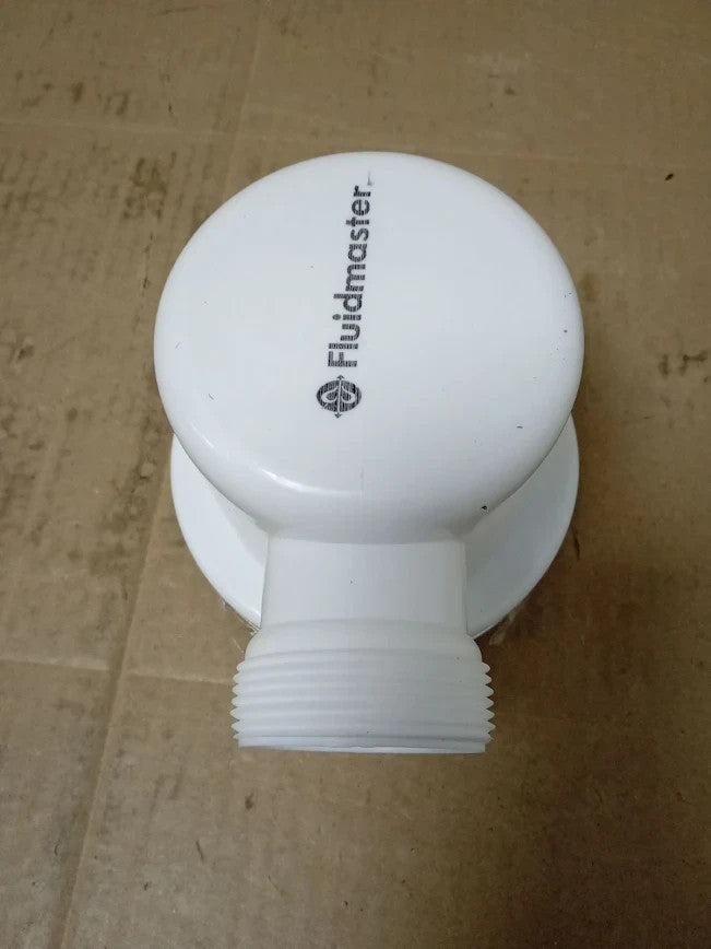 Fluidmaster 90mm Hi Flow Shower Trap Drain Brushed Brass White Fast Drainage
