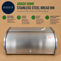 Argos Home Stainless Steel Bread Bin Kitchen Storage Roll Top Container Design