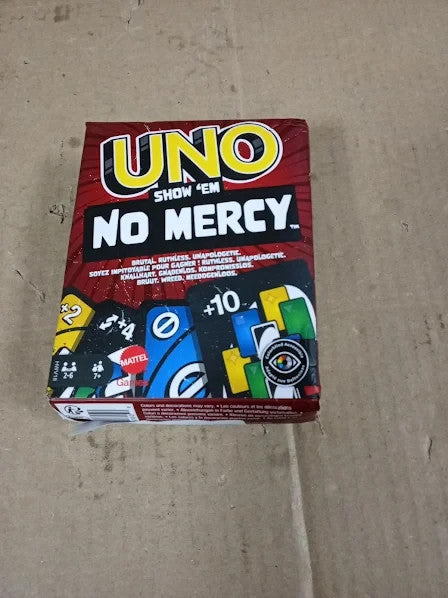 Mattel Games Uno Show No Mercy Card Game Kids Adults Family Parties 7+ New