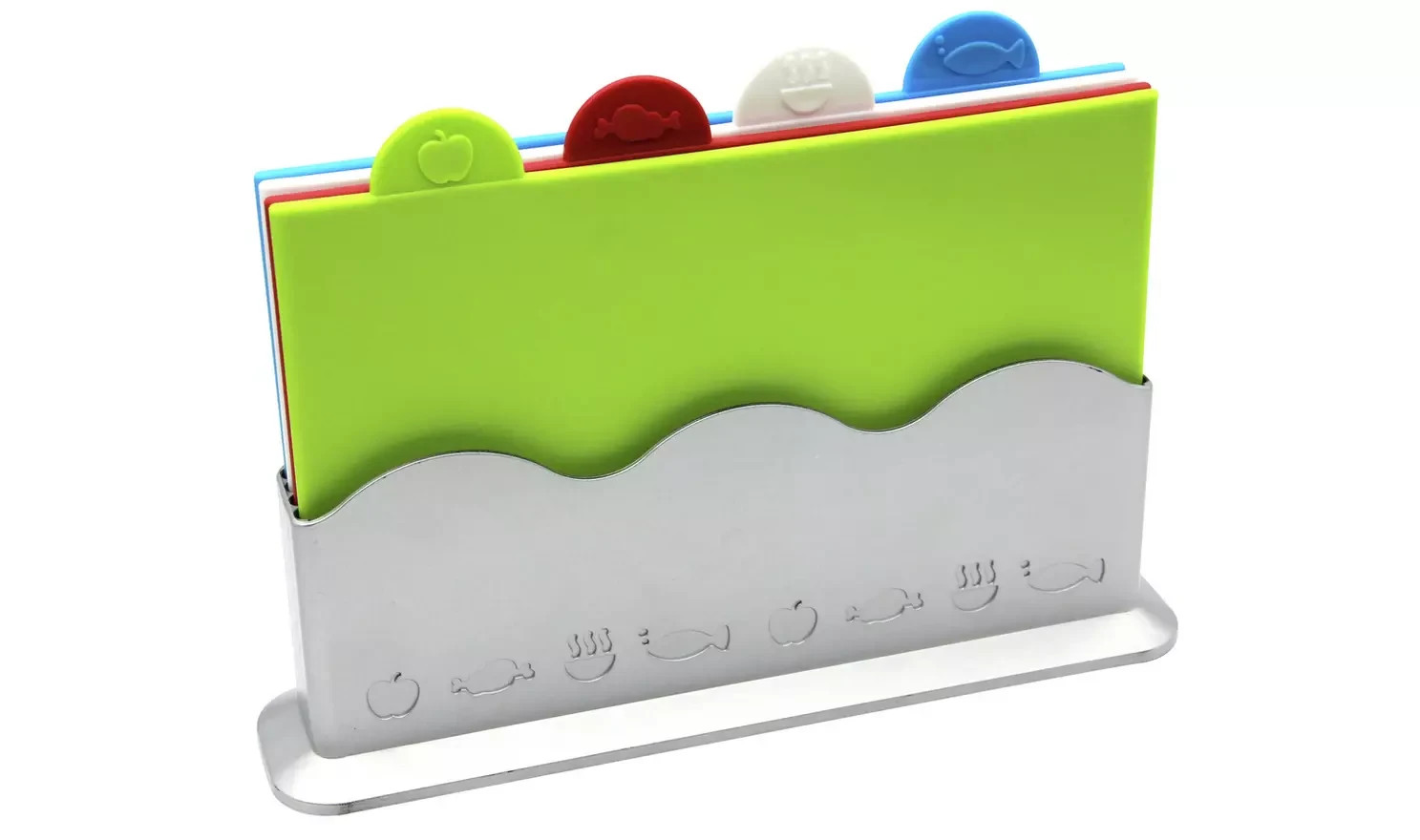 Argos Home 4 Pieces Plastic Chopping Boards Kitchen Food Preparation Set New