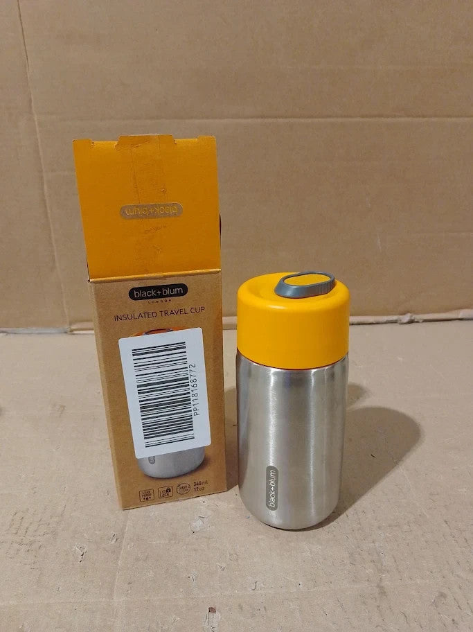 Black+Blum Travel Cup 18/8 Stainless Steel Thermal Insulated Coffee Cup New