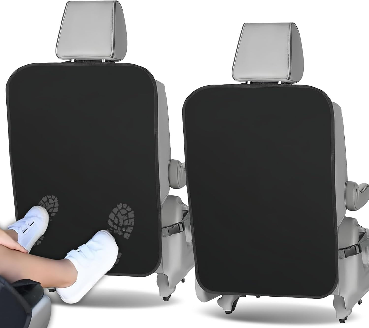 2pc Car Seat Protectors Child Seat Kick Mats Anti Dirty Universal 70×50cm New