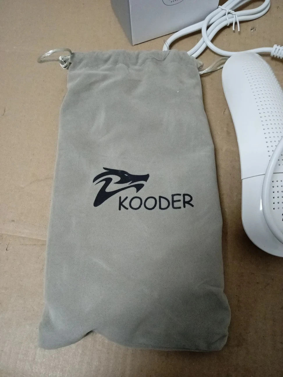KOODER Boot Shoe Foot Dryer Eliminate Bad Odor & Sanitize Shoes White