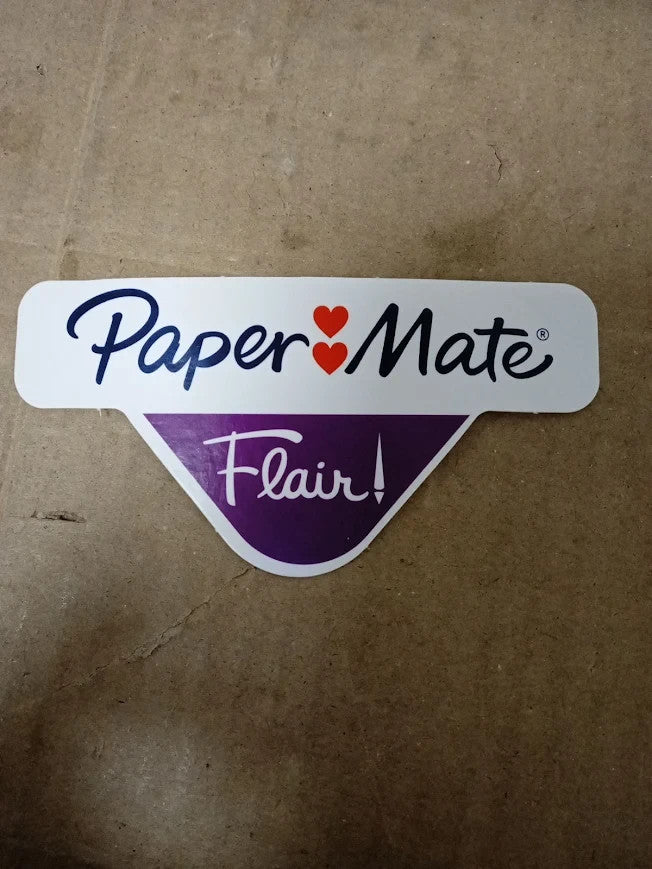 Paper Mate Flair Metallic Felt Tip Pens Glittery Ink Shines Assorted 12pc New