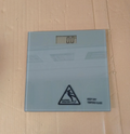 Home Digital Bathroom Scales Grey 2.1x27x27cm 150kg Capacity Track Weight