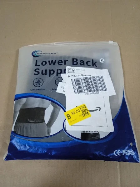 Paskyee Lower Back 6 Stays Back Brace Lumbar Support Belt X Large New