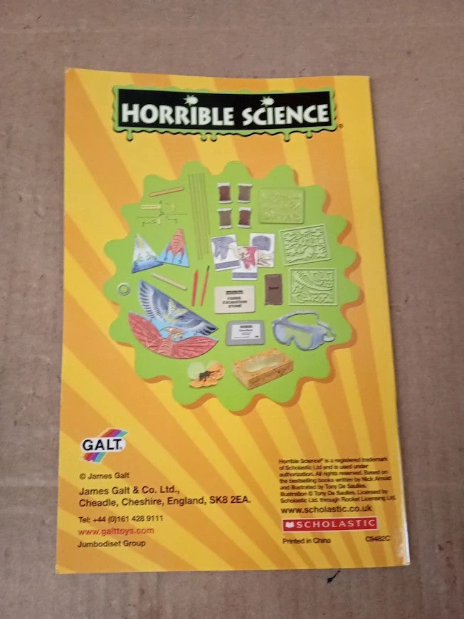 Galt Deadly Dino Experiments Horrible Science Fossil Digging Kids Slime Kit 8+