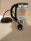 Russell Hobbs Illuminating 1.7L Electric Cordless Glass Kettle Black Brushed