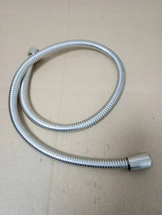 Shower Hose 1m Stainless Steel Extra Long Solid Brass Connector Anti Kink
