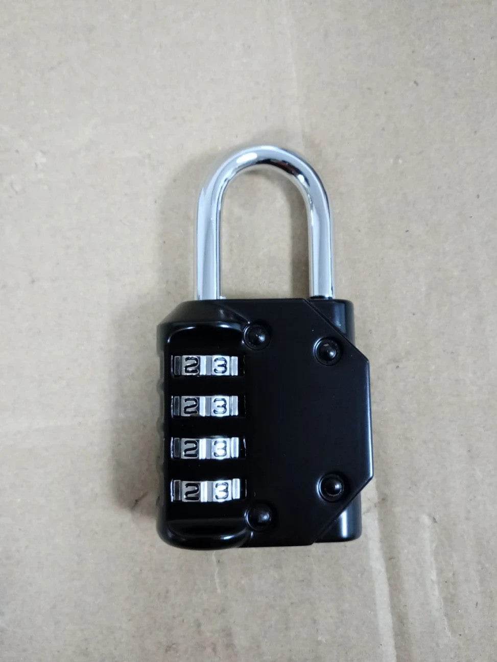 LauCentral 4 Digit Combination Padlock  Weatherproof Outdoor Lock Gym Black New
