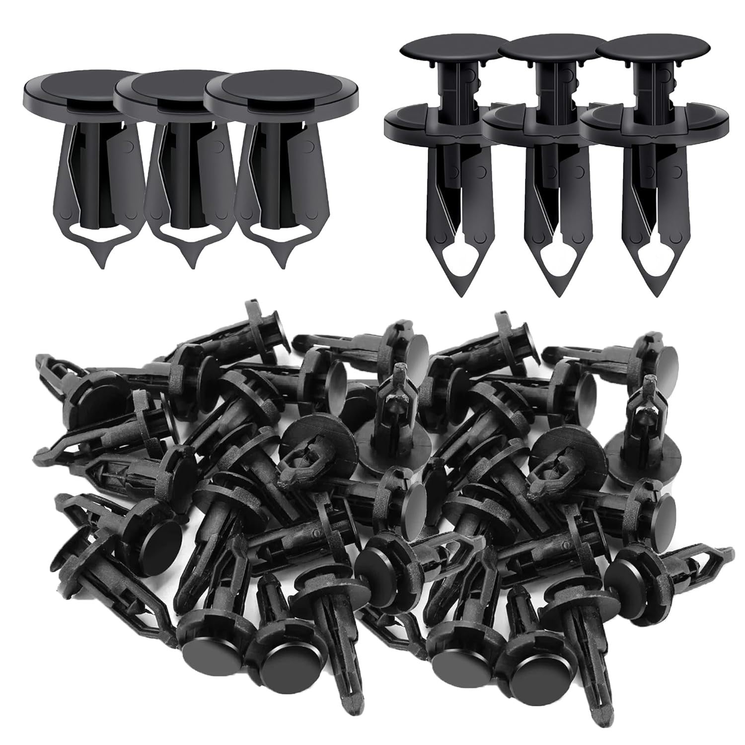 100 Pieces Longer Trim Panel Fixing Clips Carpet Lining Universal Car Fasteners
