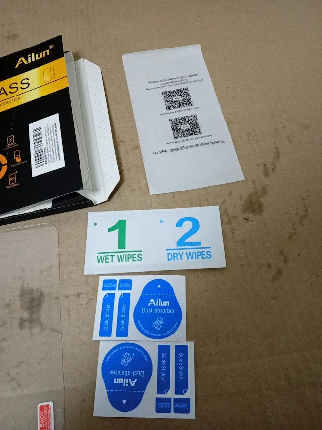 Ailun Glass Screen Protector iPhone 16 15 15 Pro 6.1in Display Tempered New