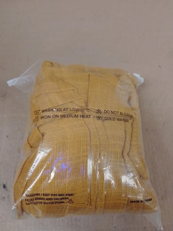 Shineland Mustard Yellow Window Curtain Panels Living Room 84x42in New