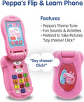 Peppa Pig PP06 Peppas Flip & Learn Toy Phone Kids Interactive Learning 3+