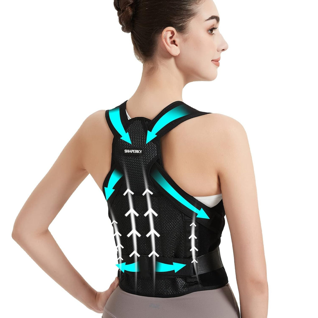 Shaperky Posture Corrector Women Support Back Brace For Full Support Small