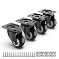 HOLKIE 50mm Furniture Castor 4 Pieces Wheels Capacity 250kg Smooth & Quiet New