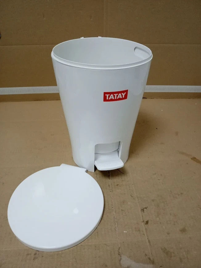 Tatay Bathroom Bin Pedal Diabolo 5L Inner Bucket Handle Practical Easy To Clean