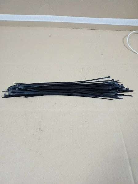 Cable Ties 300mm 3.6mm Black Zip Ties Wraps 40pcs Heavy Duty Strong Nylon New