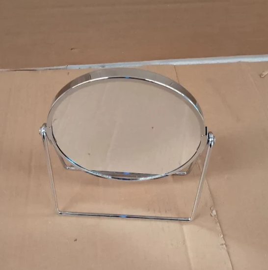 Argos Home Chrome Round Pedestal Swivel Mirror 21x19cm Bathroom Vanity Design