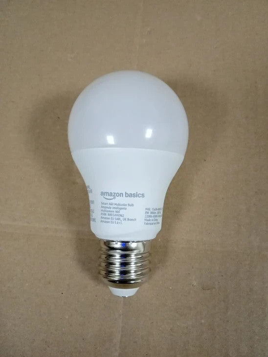 Amazon Basics Smart Multicolor LED Light Bulb E27 Base 8W 60W Equivalent New