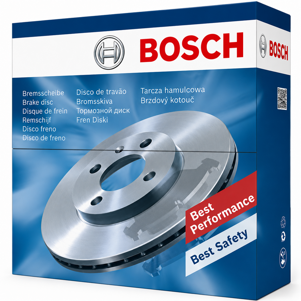 Bosch BD2807 Brake Disc 308mm Solid Discs Rear Axle ECE R90 Certified New