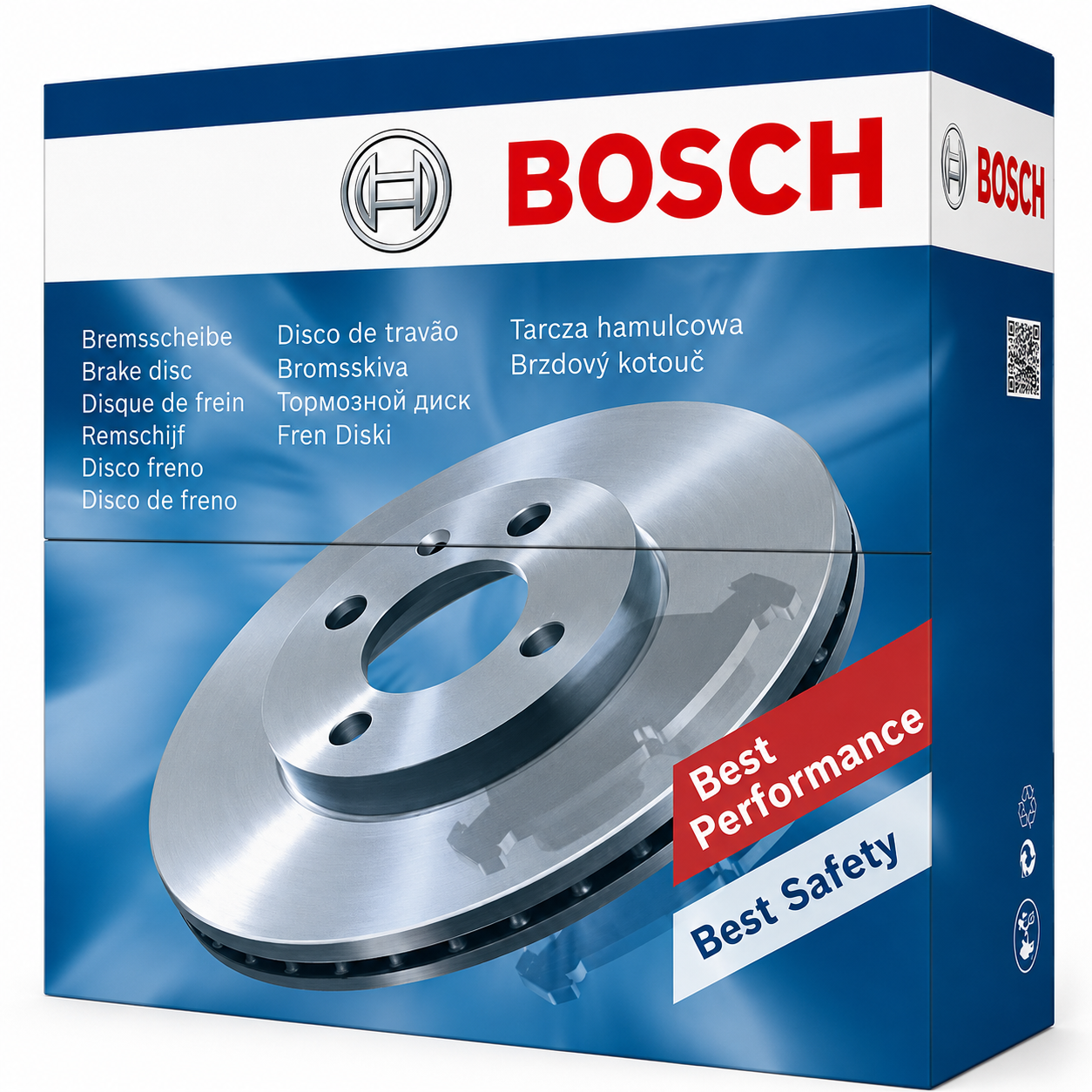 Bosch BD2807 Brake Disc 308mm Solid Discs Rear Axle ECE R90 Certified New