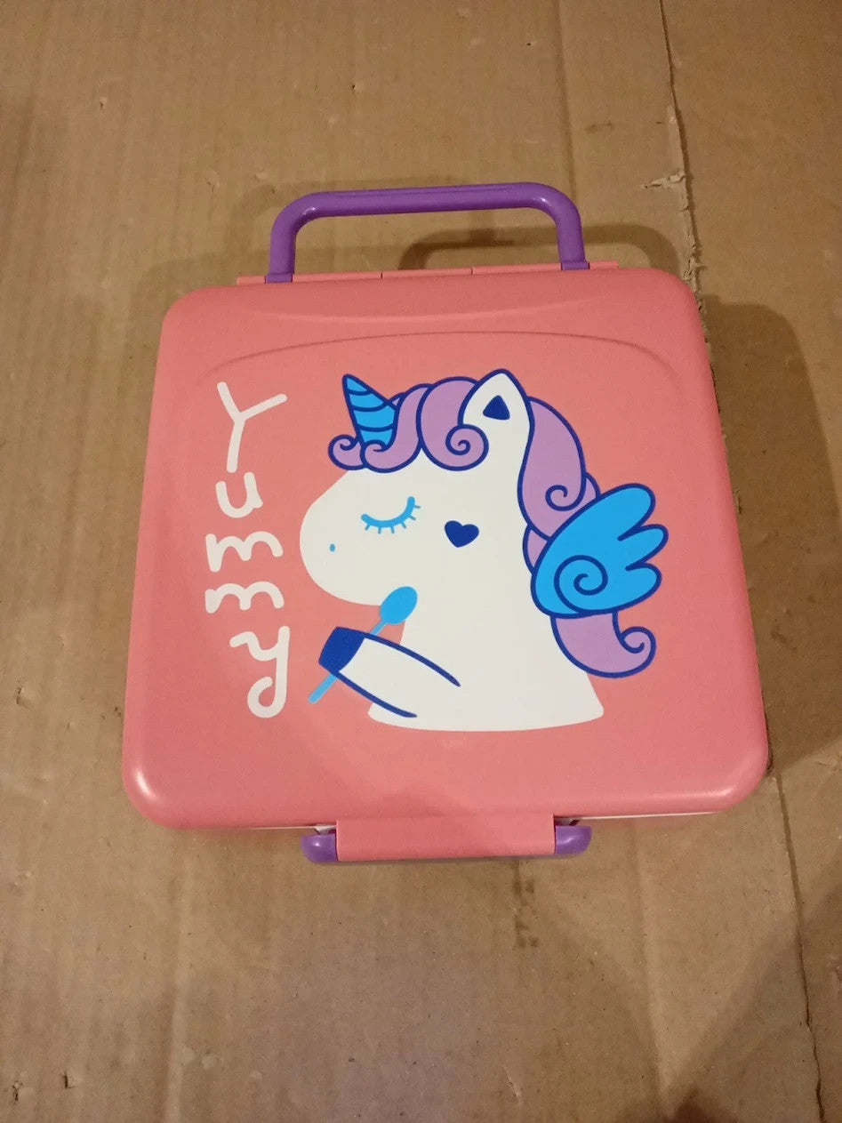 Lehoo Castle Lunch Box Kids 1300ml Toddler Bento Lunch Containers Jar Spoon
