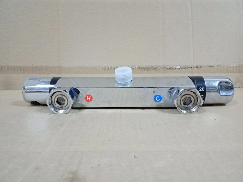 Thermostatic Shower Mixer Bar Round Wall Mounted Bath Shower Mixer Valve