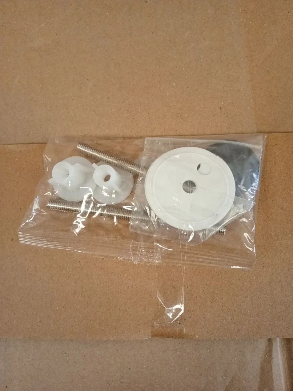 Home Tongue & Groove Style Toilet Seat Adjustable Hinges Grey 45x37.3x5.3cm