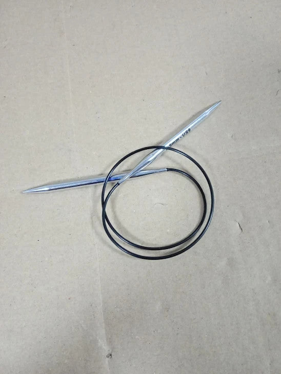 KnitPro Nova Fixed Circular Needles 20in 50cm 5.50mm Silver Rund New