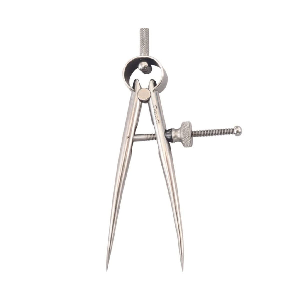 Starrett 2773 3in Toolmakers Spring Type Divider Round Legs Solid Nut New