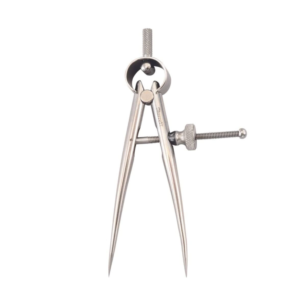Starrett 2773 3in Toolmakers Spring Type Divider Round Legs Solid Nut New