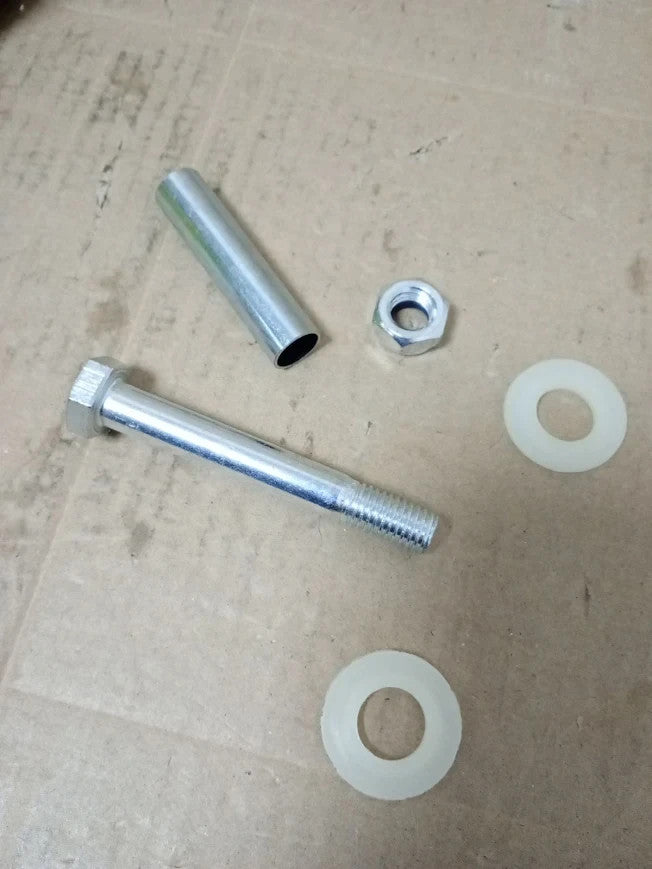 Sourcing Map 5in Caster Wheel Polymer Steel Strong Load Bearing Capacity Black