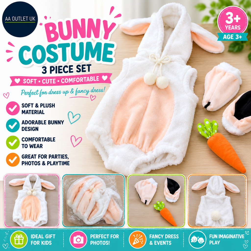 Beipegin Baby Bunny Costume Bodysuit Rabbit Hat Carrot Newborn Infant Design